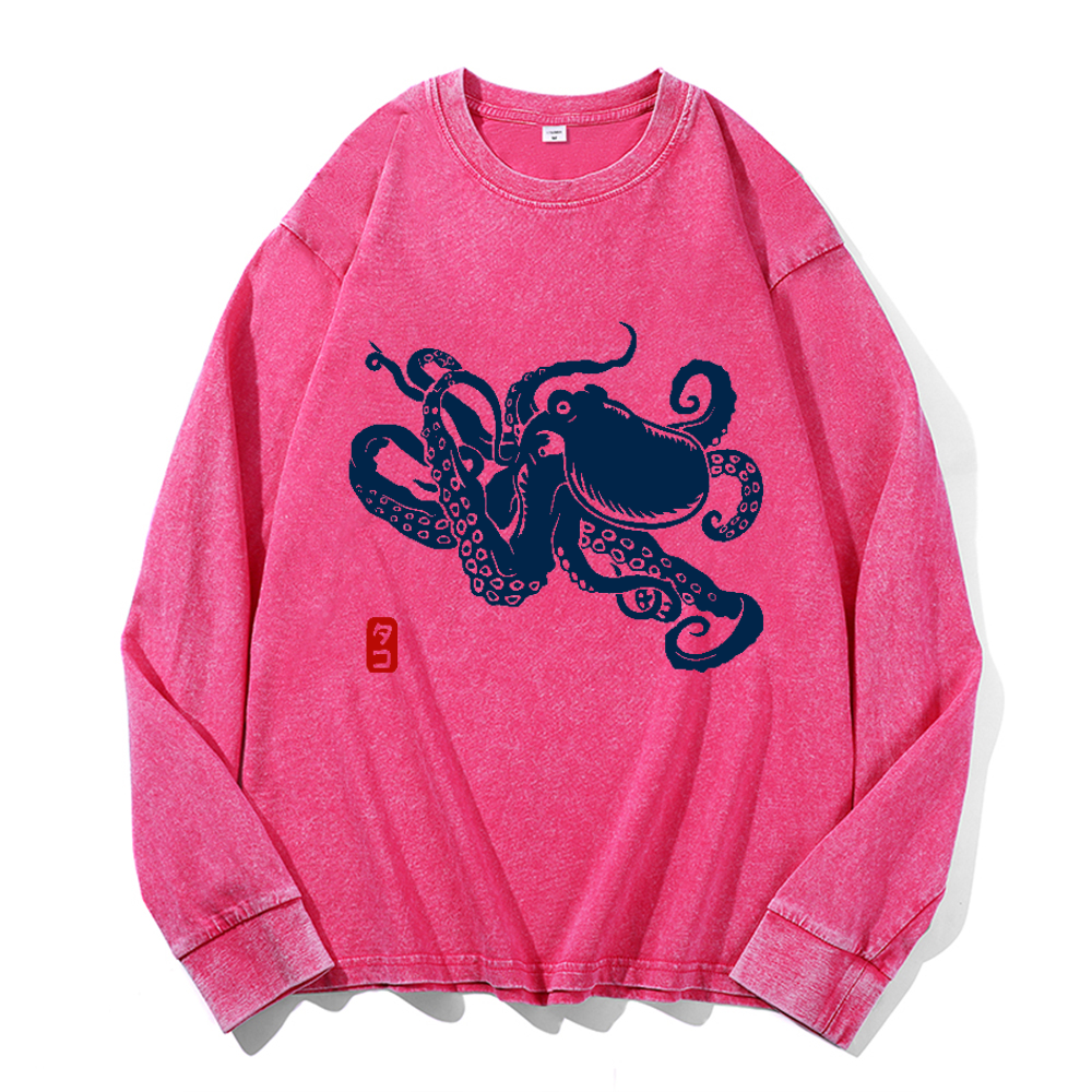 Vintage Cotton Wash Crewneck Sweatshirt