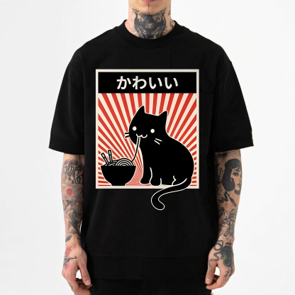 Ramen Cat Japanese Style Classic Tee