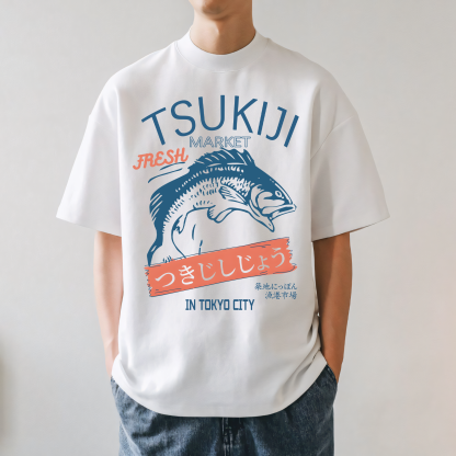 Tsukiji Fish Market Japanese Style Classic Tee