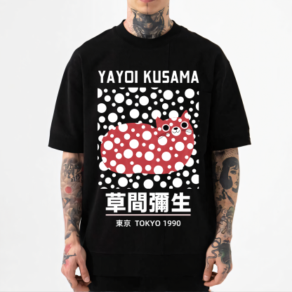 Yayoi Kusama Cat Japanese Style Classic Tee