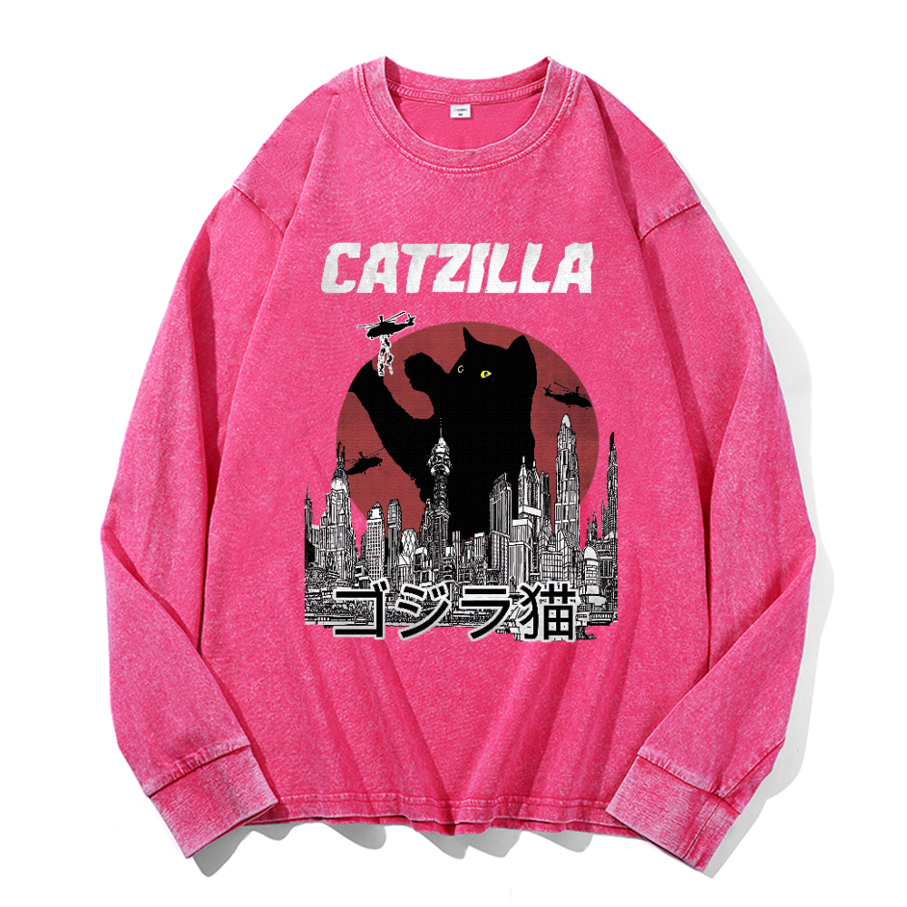 Vintage Cotton Wash Crewneck Sweatshirt