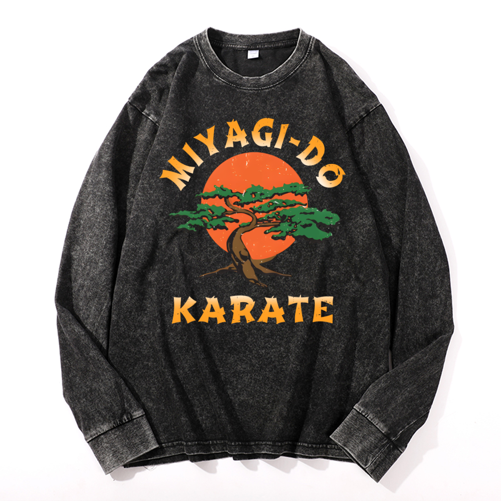 Miyagi-do Karate Vintage Cotton Wash Crewneck Sweatshirt