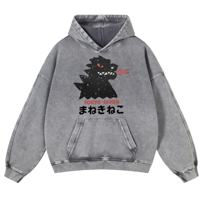 Vintage Washed Thick Cotton Hoodie