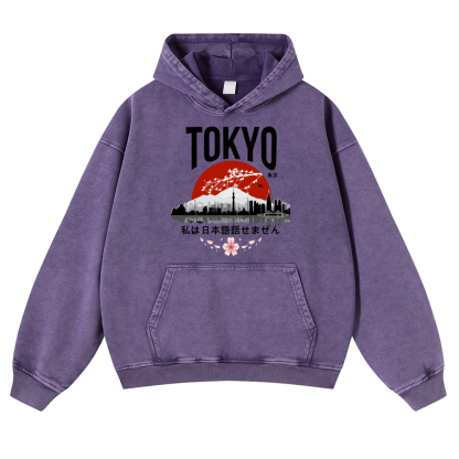 The Beauty of Tokyo Vintage Washed Thick Cotton Hoodie