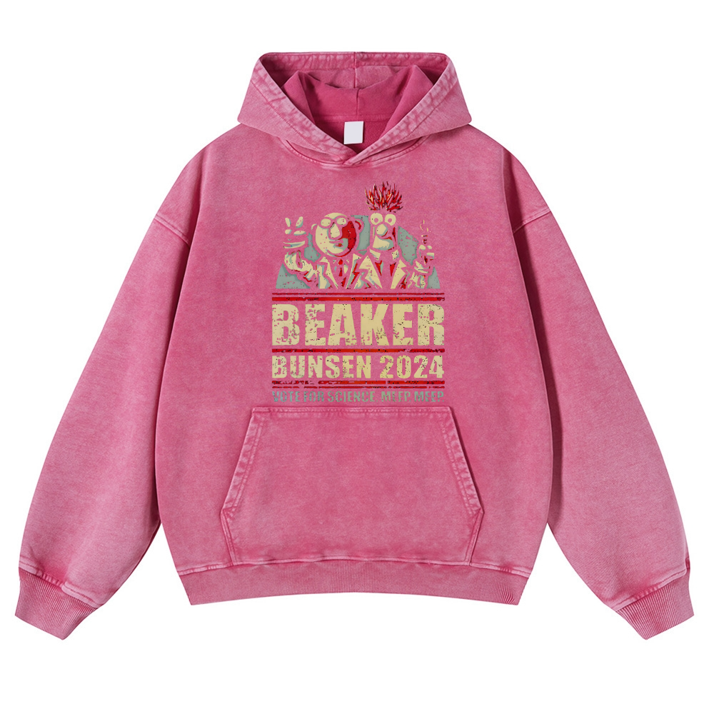 Beaker Bunsen 2024 Vintage Washed Thick Cotton Hoodie