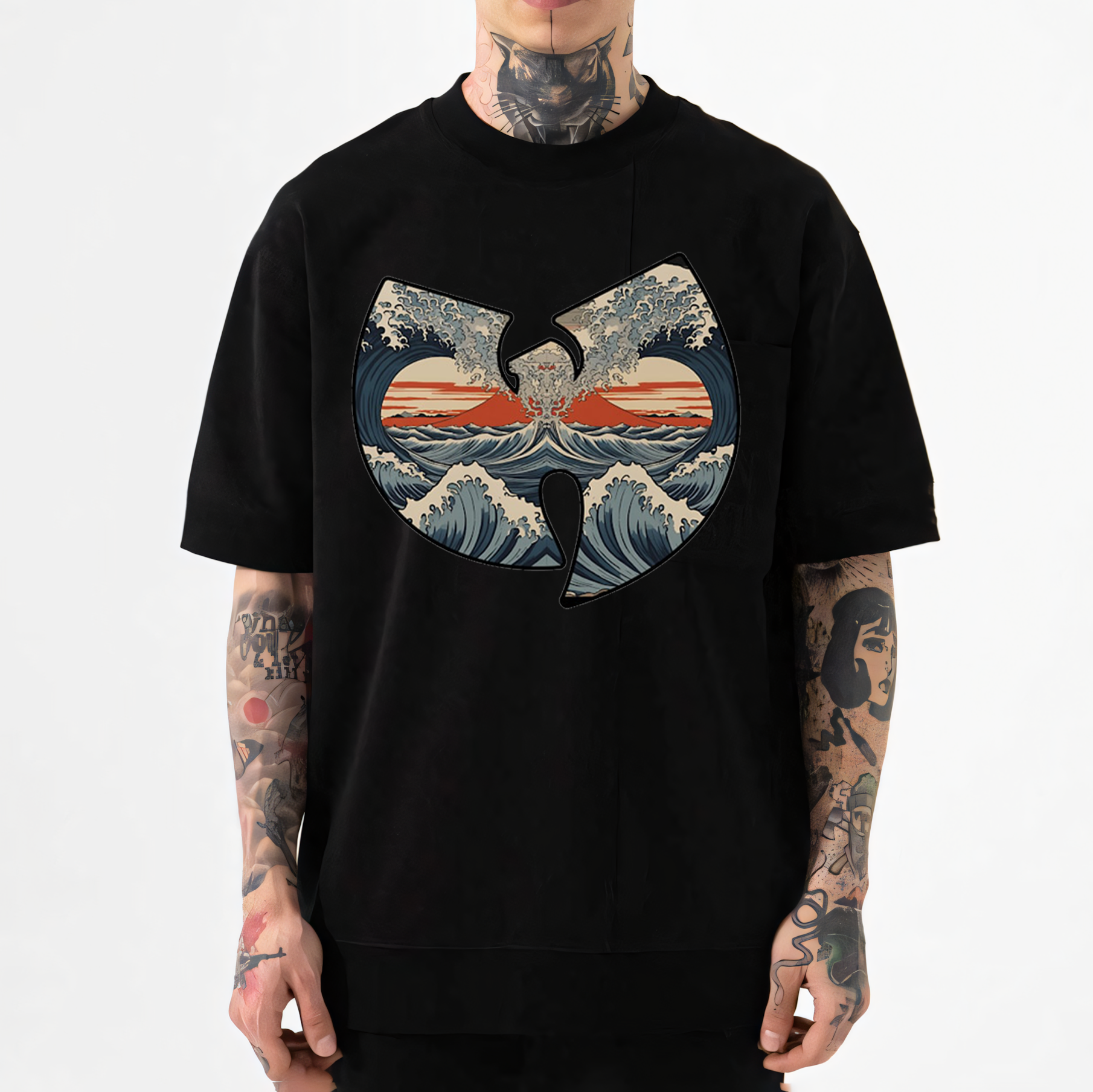 The waves Japanese Style Classic Tee