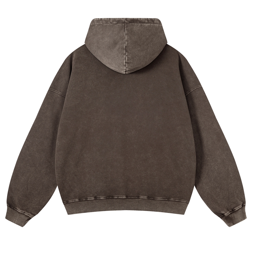 Straw Hat Pirate Ship Ukiyoe Vintage Washed Hoodie