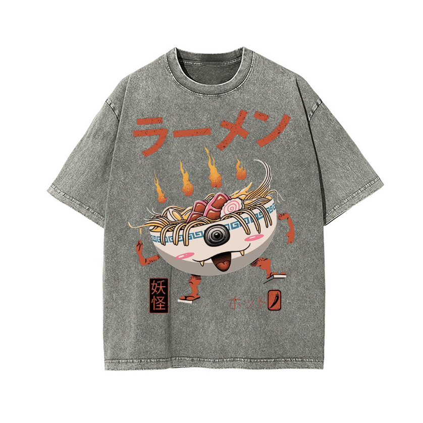Vintage Wash Japanese Design T-Shirt