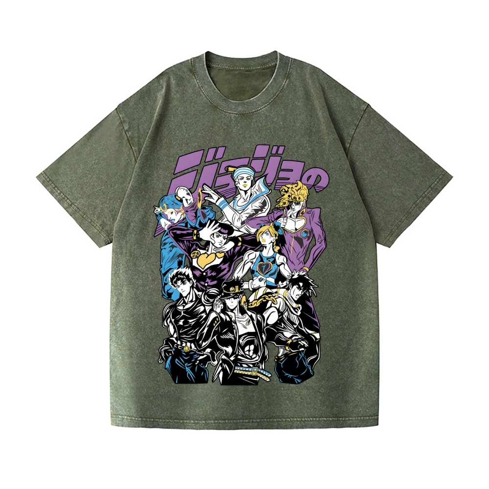 Jojo Vintage Wash Japanese Design T-Shirt