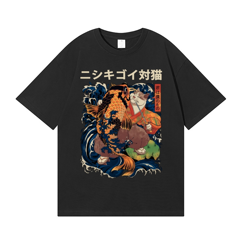 Koi Cat Japanese Style Classic Tee