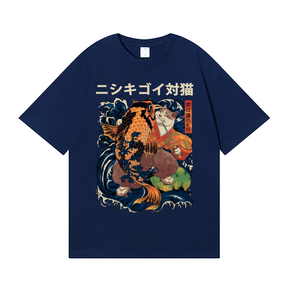 Koi Cat Japanese Style Classic Tee