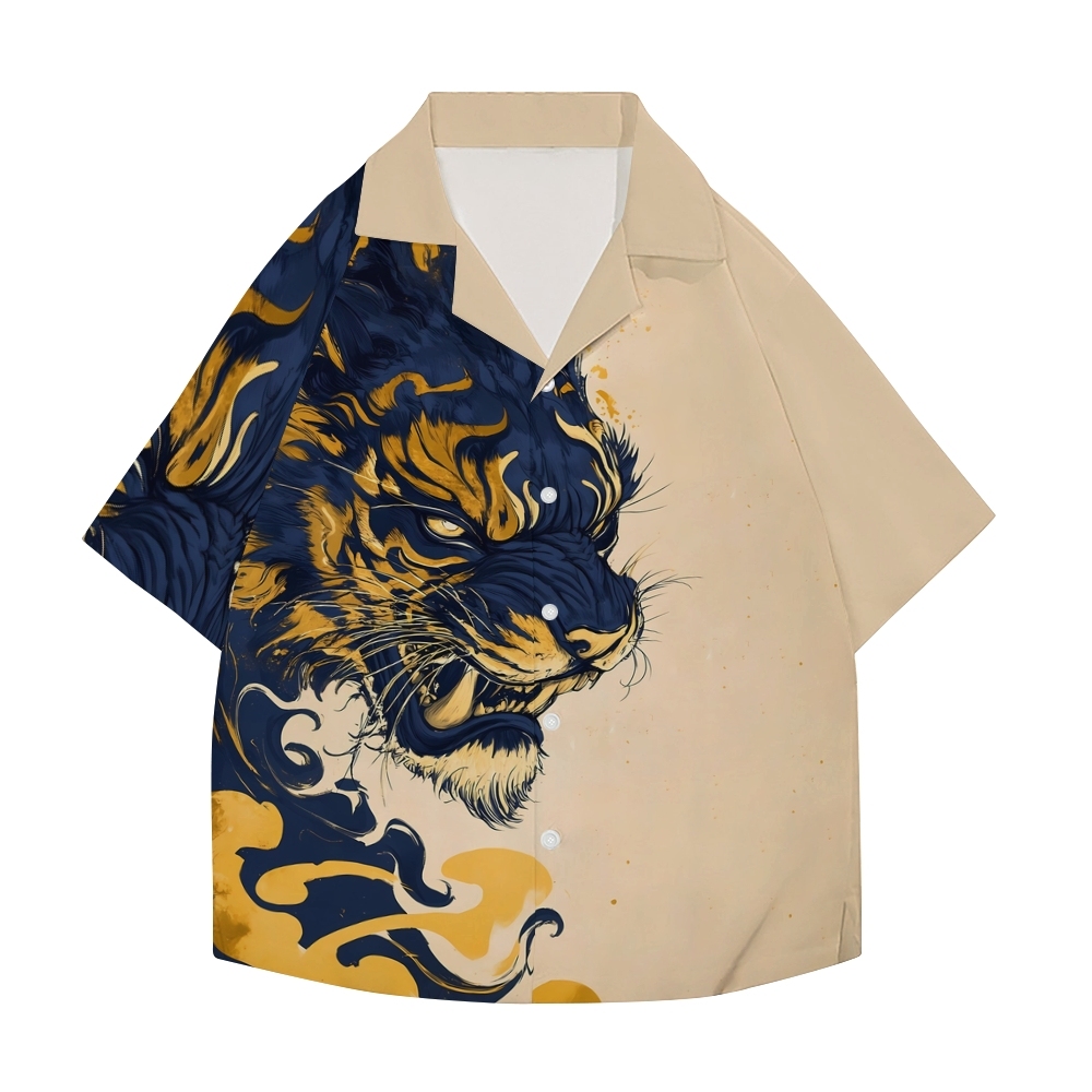 Tiger Japanese Style Camp Shirt