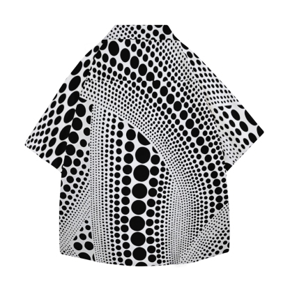 Yayoi Kusama Dots Japanese Style Camp Shirt