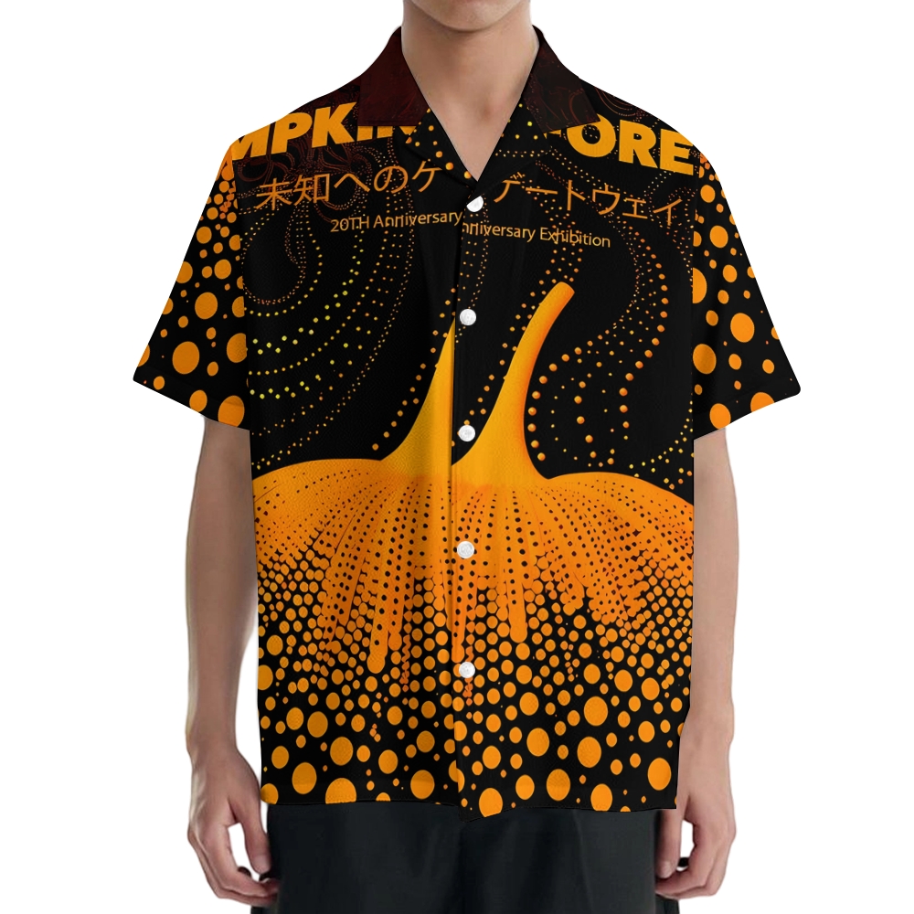 Yayoi Kusama Pumpkin Japanese Style Camp Shirt