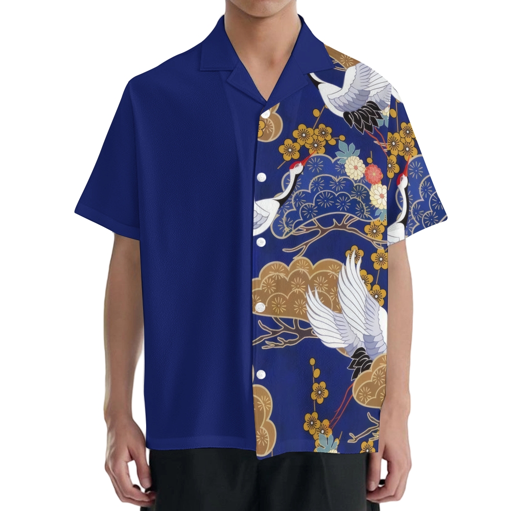 Japanese Crane Japanese Style Camp Shirt