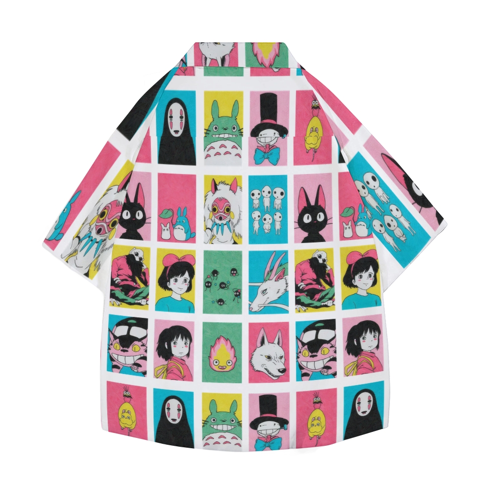 Ghibli Totoro No Face Japanese Style Camp Shirt
