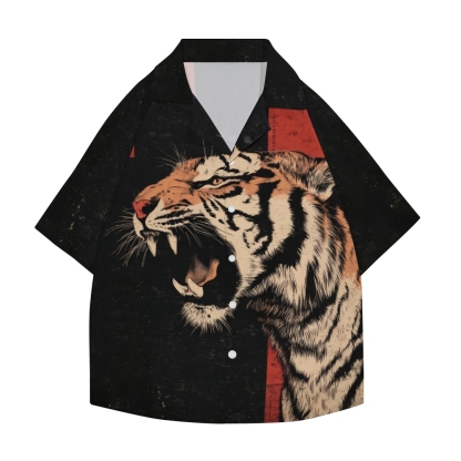 Tiger Japanese Style Camp Shirt