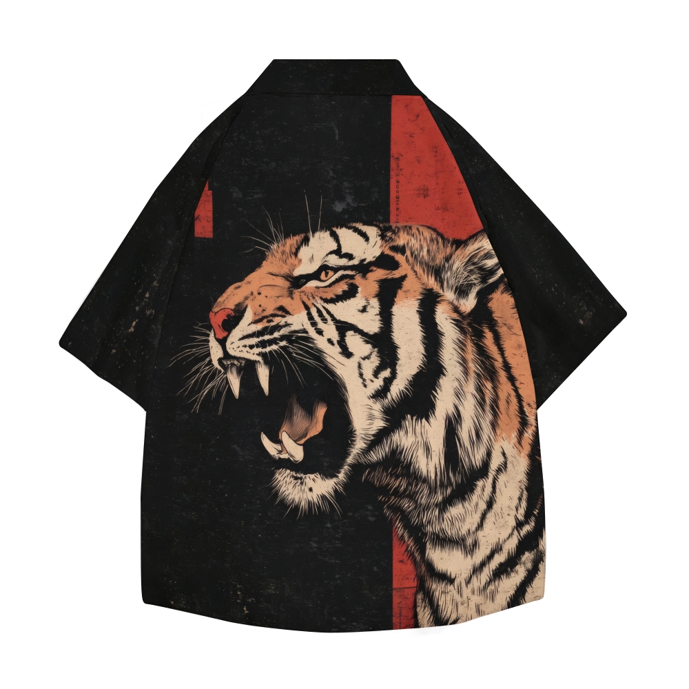 Tiger Japanese Style Camp Shirt
