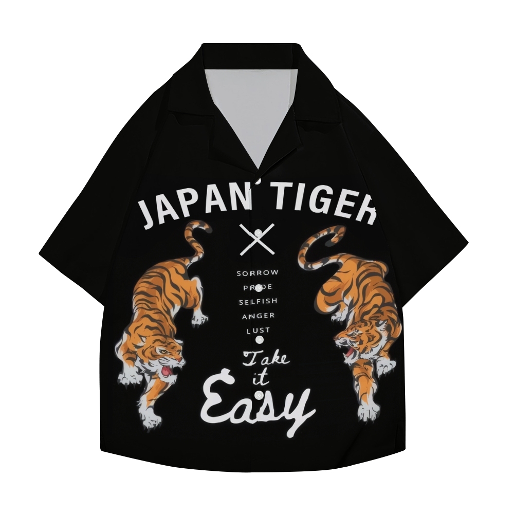 Japan Tiger Japanese Style Camp Shirt