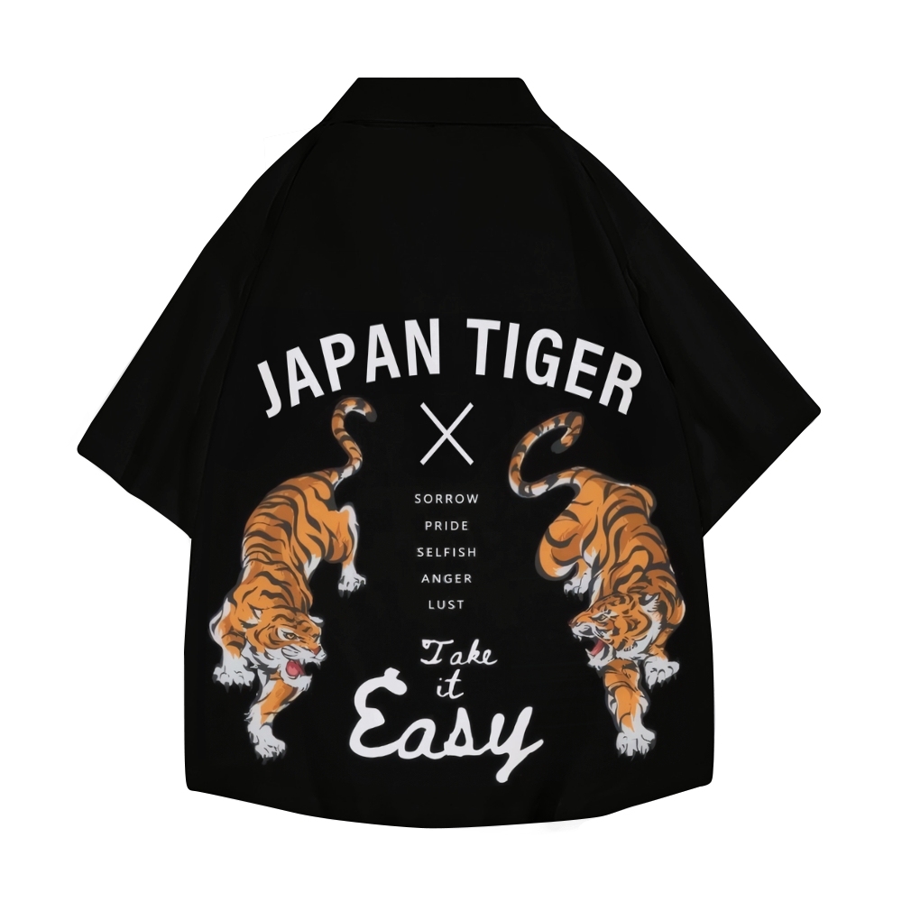 Japan Tiger Japanese Style Camp Shirt