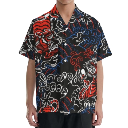 Tiger Japanese Style Camp Shirt
