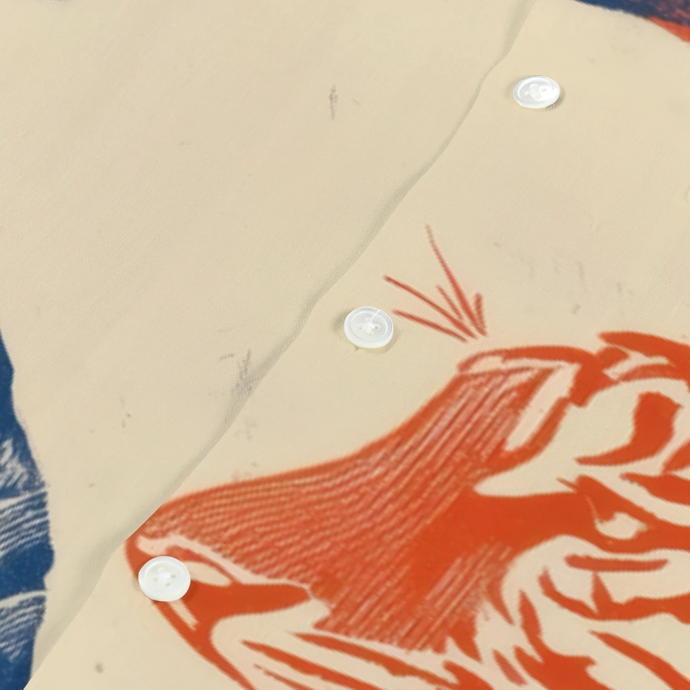 Dragon Tiger Japanese Style Camp Shirt