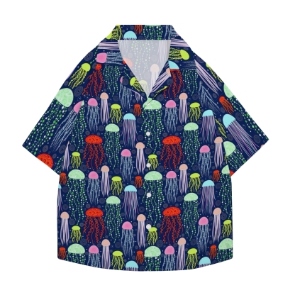 Jellyfish Japanese Style Camp Shirt