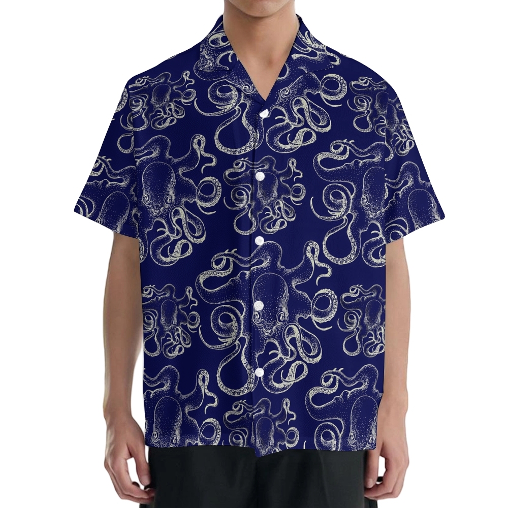 Octopus Japanese Style Camp Shirt