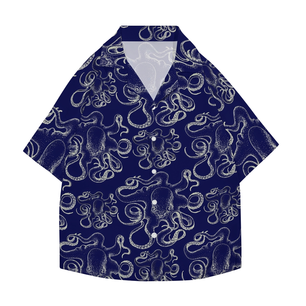 Octopus Japanese Style Camp Shirt