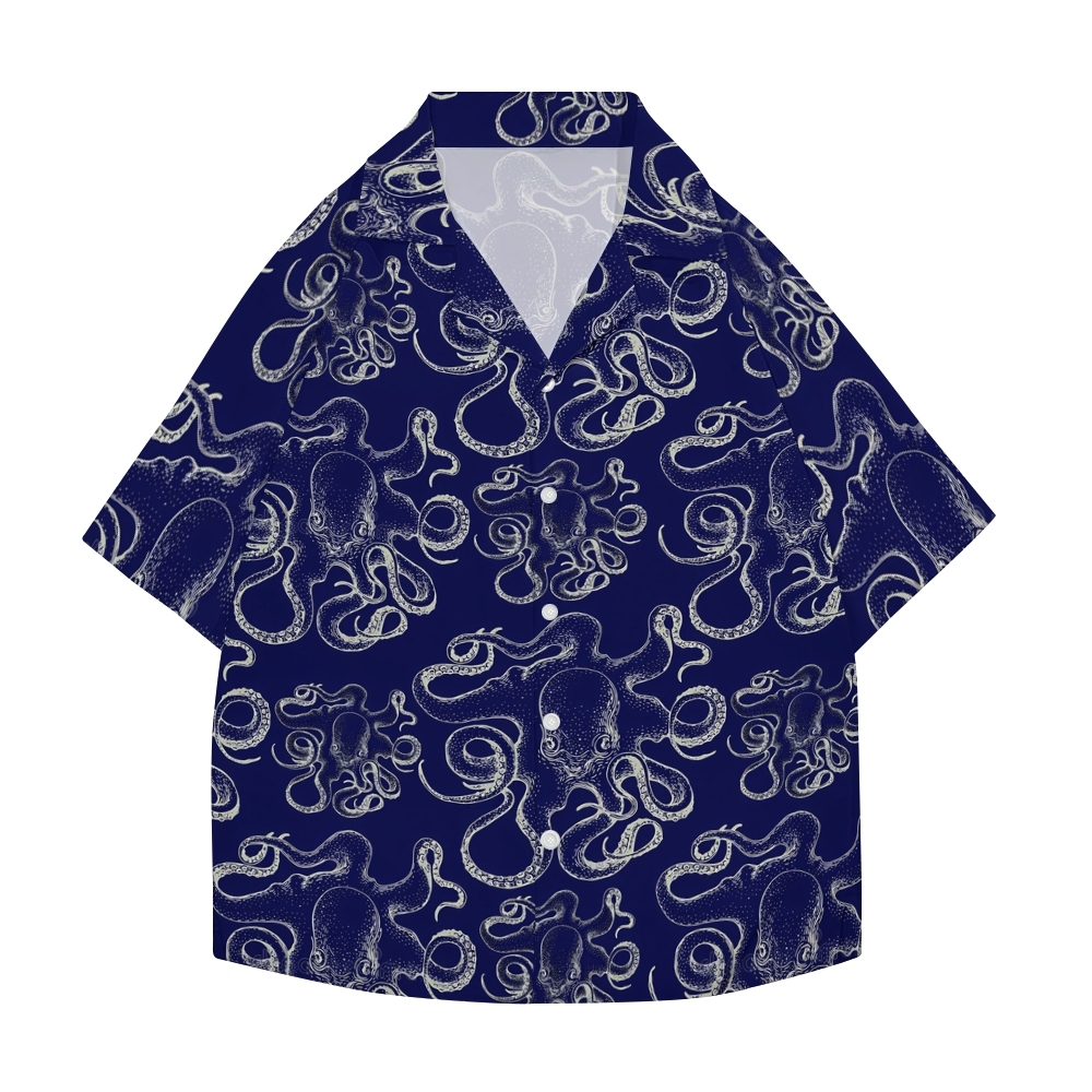 Octopus Japanese Style Camp Shirt