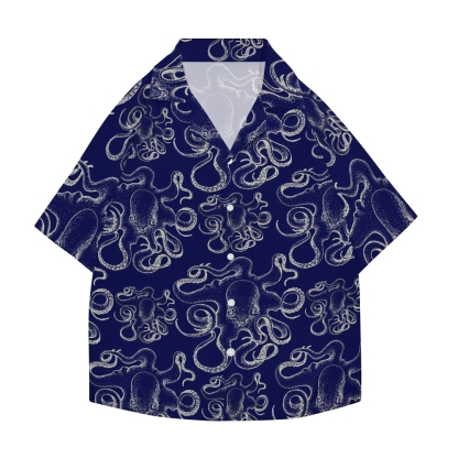 Octopus Japanese Style Camp Shirt
