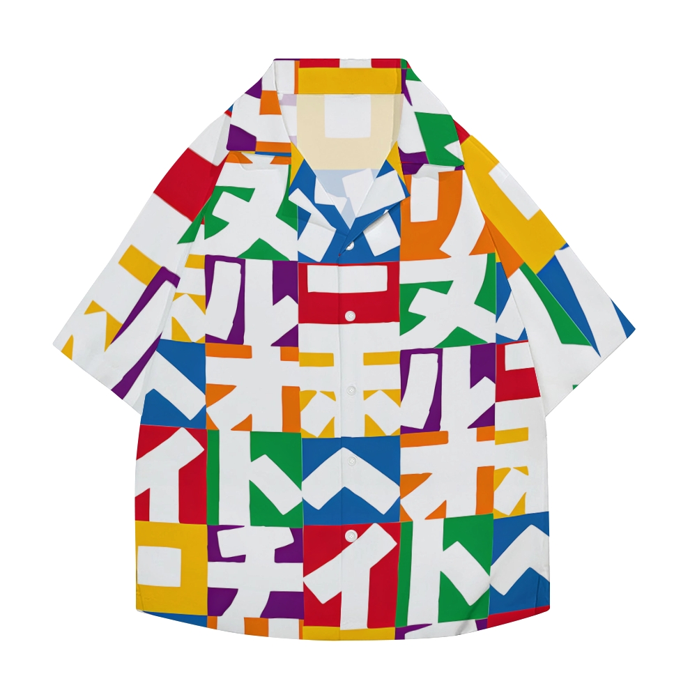 Japanese Symbol Japanese Style Camp Shirt