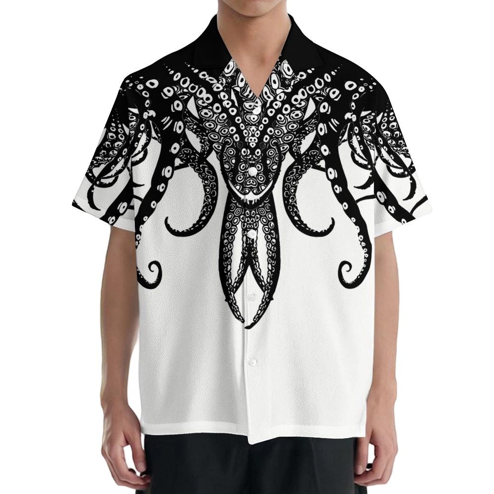 Octopus Tentacles Japanese Style Camp Shirt
