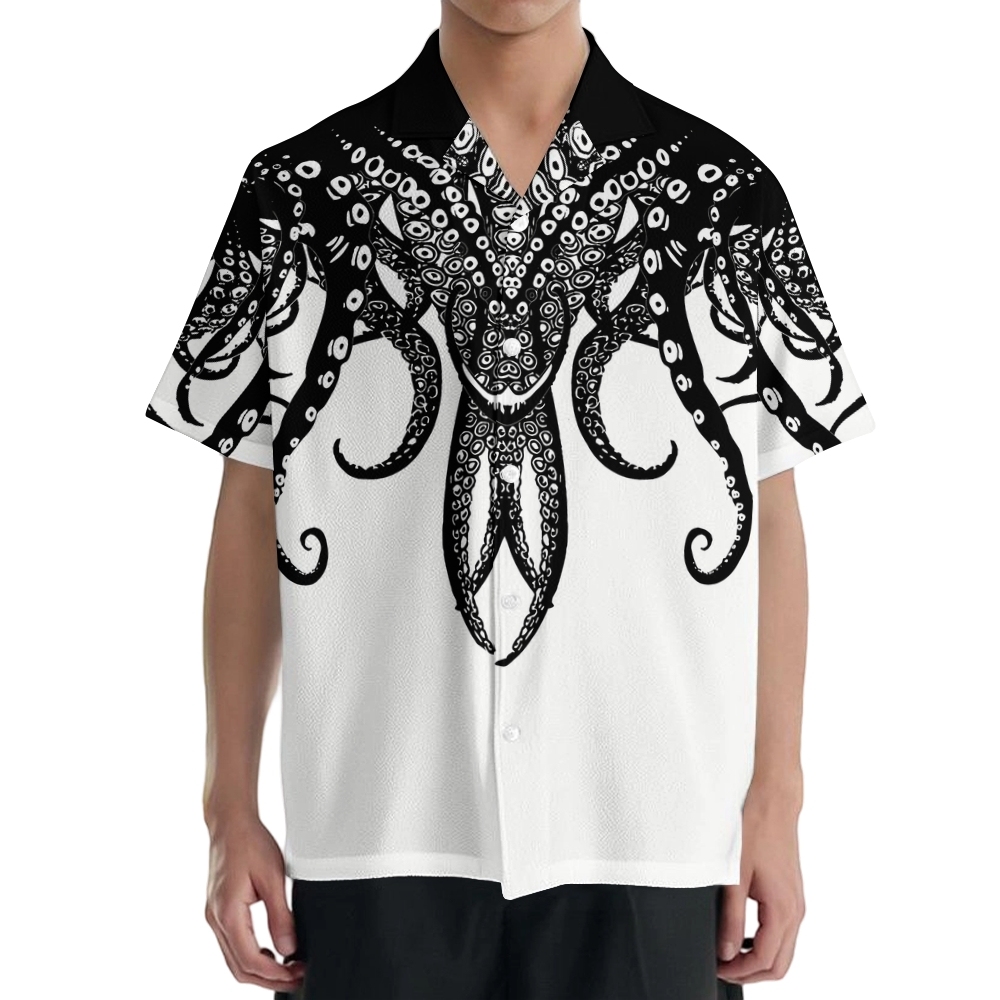 Octopus Tentacles Japanese Style Camp Shirt