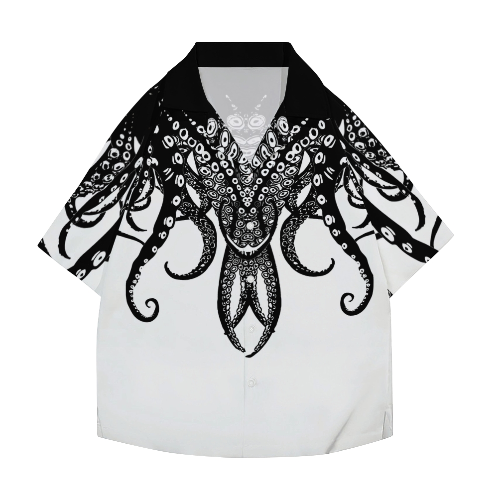 Octopus Tentacles Japanese Style Camp Shirt