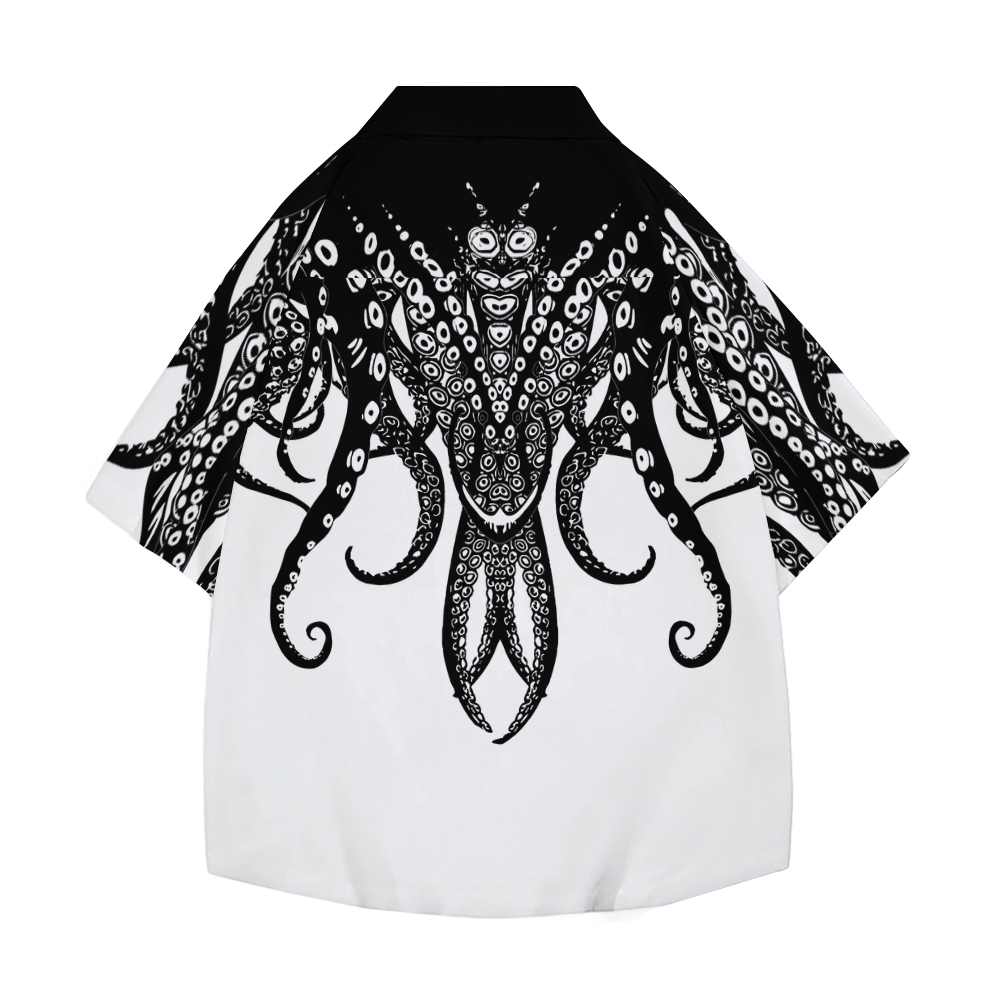 Octopus Tentacles Japanese Style Camp Shirt