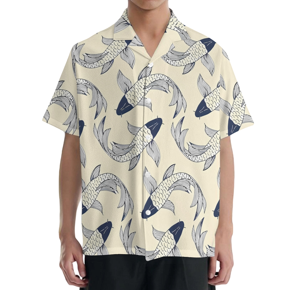 Koi Japanese Style Camp Shirt