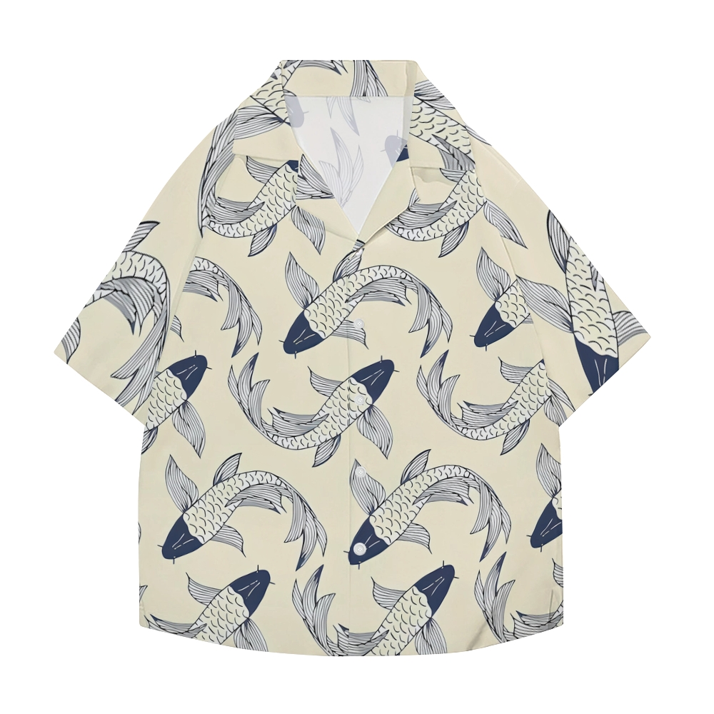 Koi Japanese Style Camp Shirt