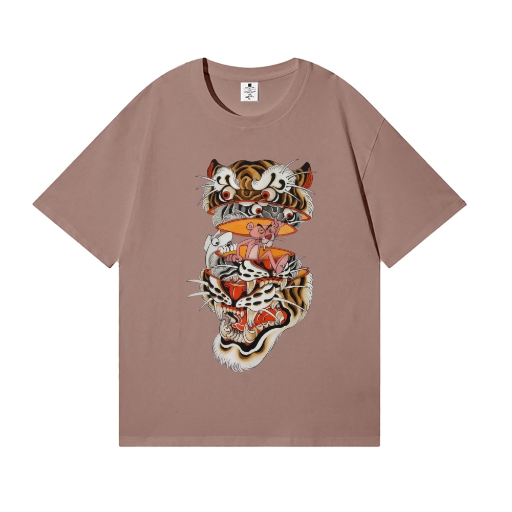 Pink Tiger Tattoo Japanese Style Classic Tee