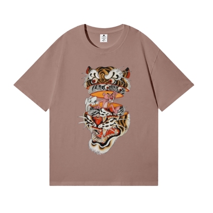 Pink Tiger Tattoo Japanese Style Classic Tee