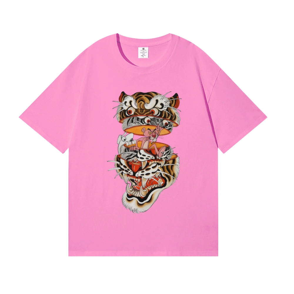 Pink Tiger Tattoo Japanese Style Classic Tee