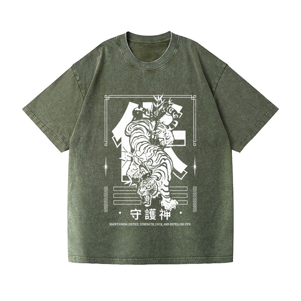 Tiger Vintage Wash Japanese Design T-Shirt – Japan-tiger