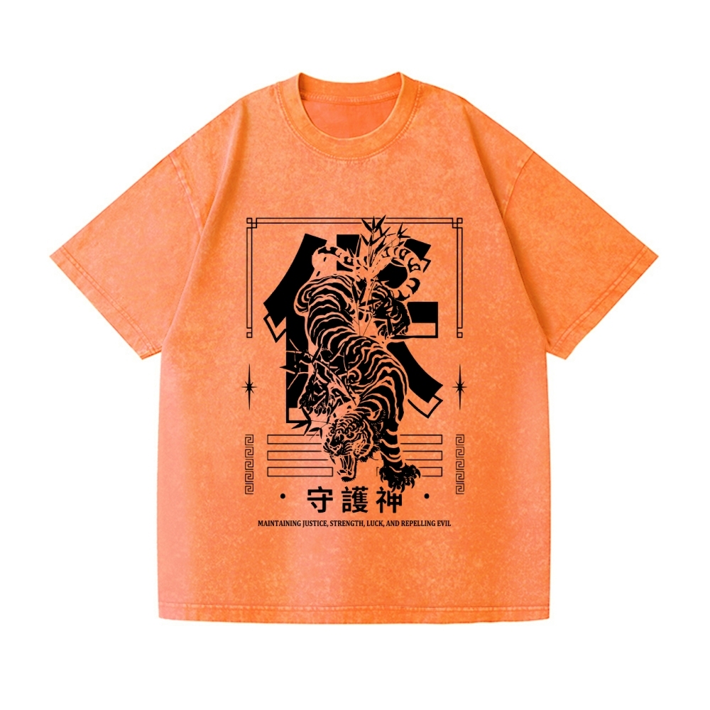 Tiger Vintage Wash Japanese Design T-Shirt – Japan-tiger