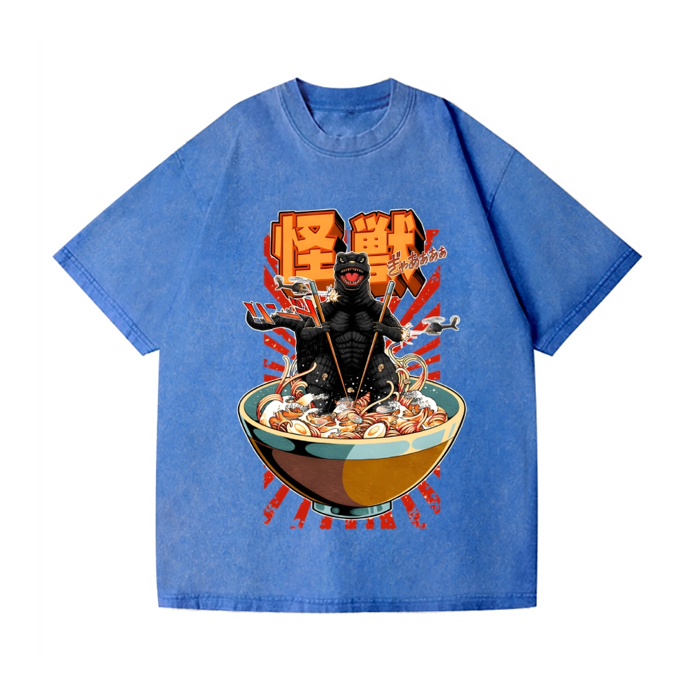 Monster Vintage Wash Japanese Design T-Shirt