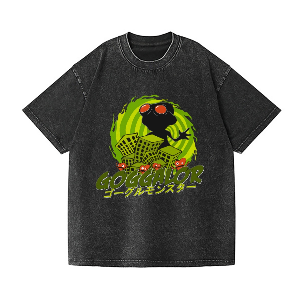 Psychonauts Goggalor Vintage Wash Japanese Design T-Shirt – Japan