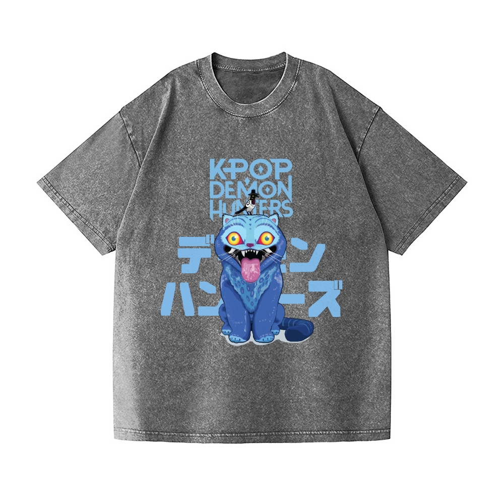 Kpop Demon Hunter Vintage Wash Japanese Design T-Shirt – Japan-tiger