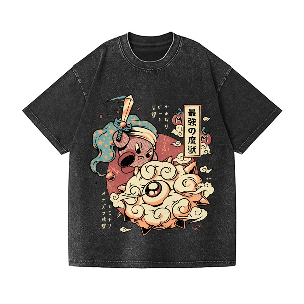 Kirby Vintage Wash Japanese Design T-Shirt – Japan-tiger