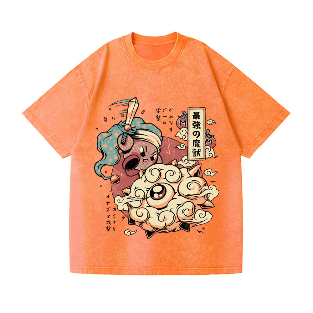 Kirby Vintage Wash Japanese Design T-Shirt – Japan-tiger
