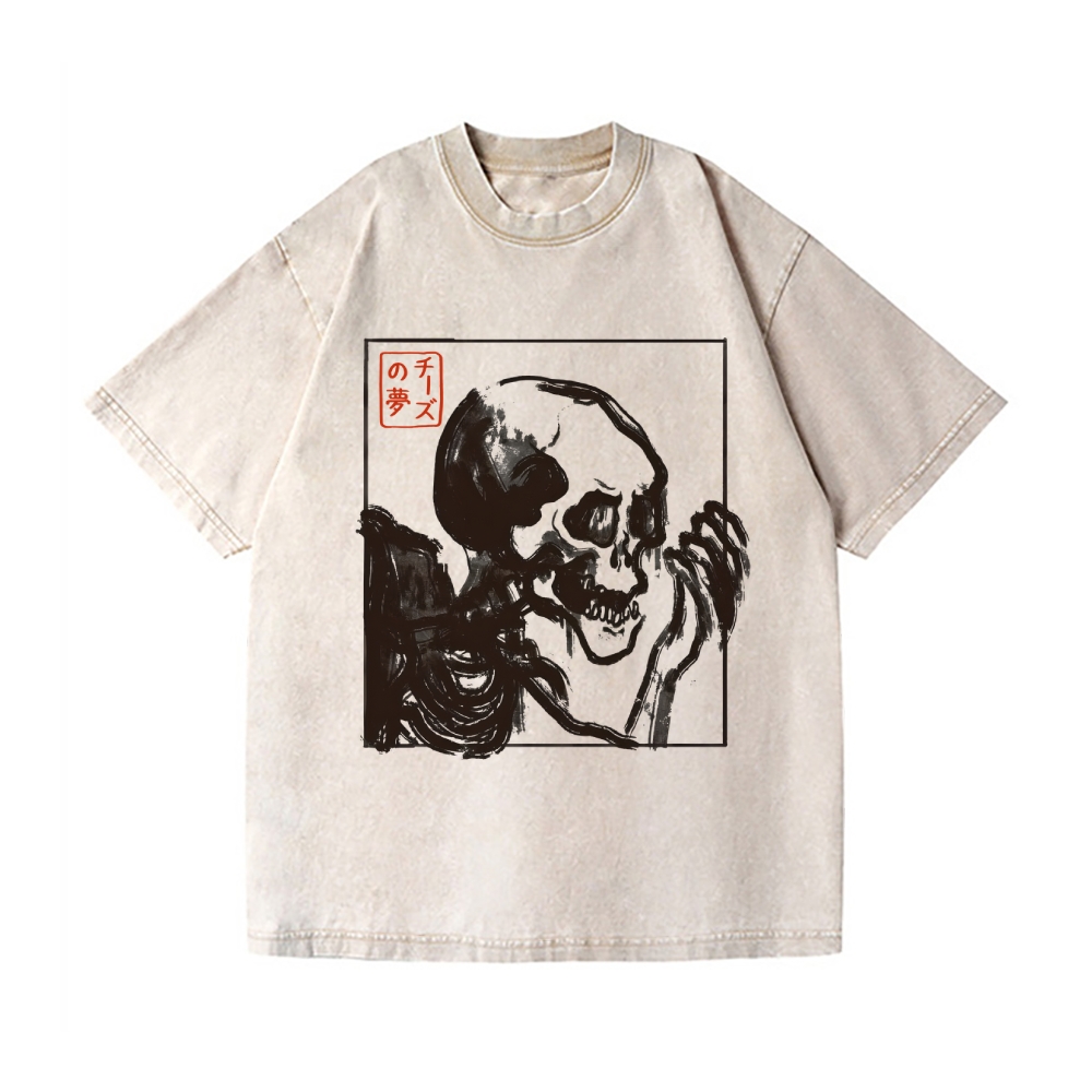 Edo Horror Vintage Wash Japanese Design T-Shirt