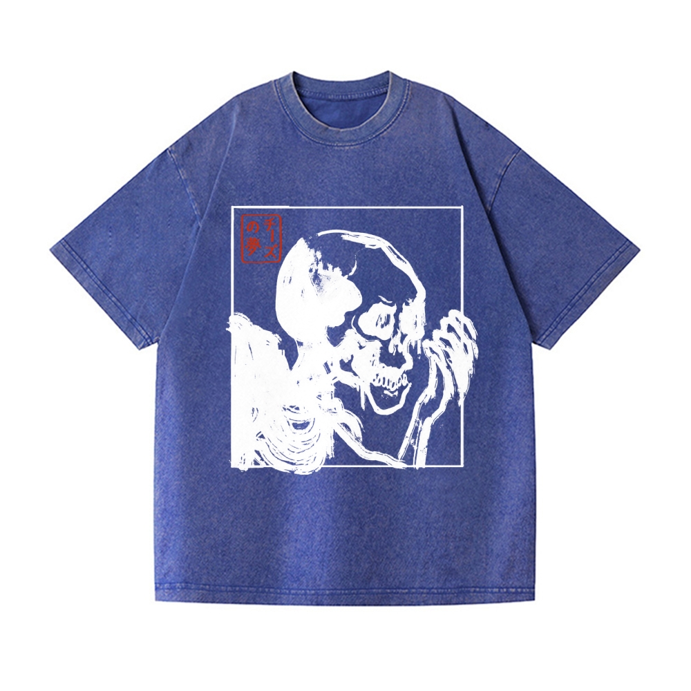 Edo Horror Vintage Wash Japanese Design T-Shirt